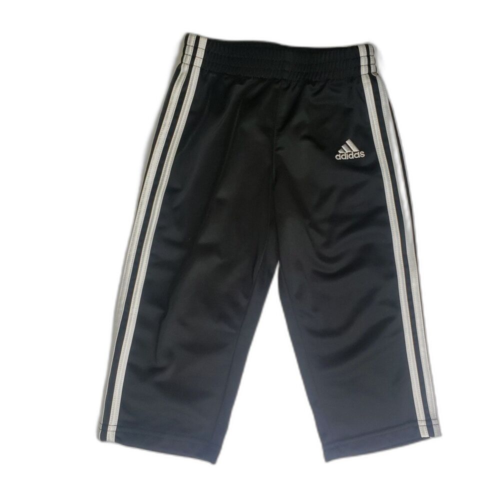 ADIDAS Black And White Sweatpants Boys Size 24M